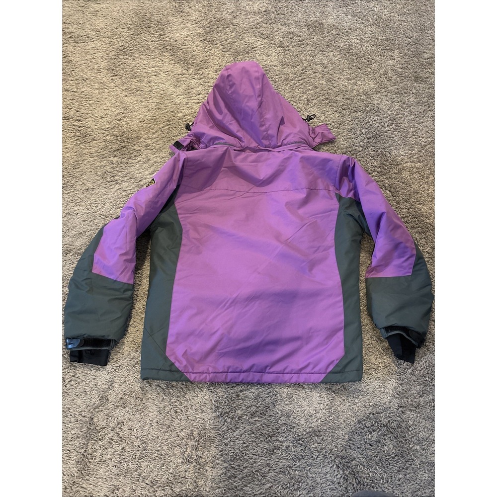 Wantdo Size Large Purple Womens Jacket‎ Ski Snow Skirt Hooded Purple Black Nice - Picture 12 of 12